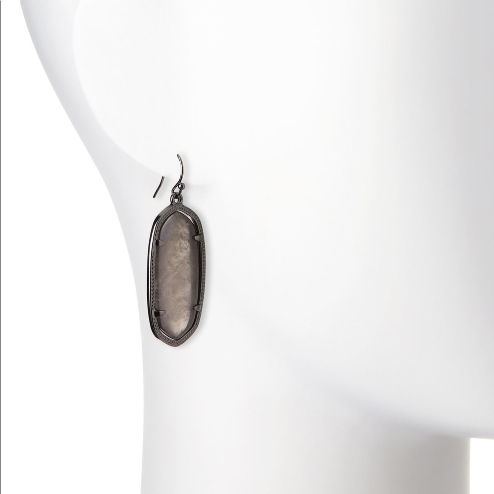 Kendra Scott Elle in Mirror Rock Crystal earrings